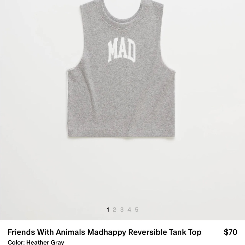 Madhappy Friends With Animals Reversible Tank Top